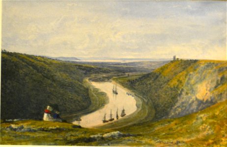 Francis Danby - Vue de l'Avon depuis Durdham Down (c 1821). Free illustration for personal and commercial use.