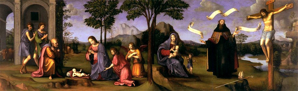Francesco Francia - Adoration of the Child - WGA08171