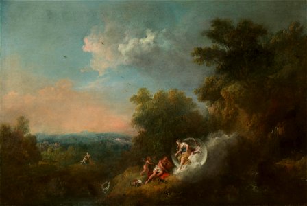 Francesco Zuccarelli (Pitigliano 1702-Florence 1788) - Landscape with Diana appearing to Endymion - RCIN 400531 - Royal Collection