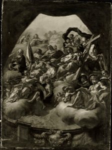 Francesco Solimena - Heiligenhimmel (Ölskizze) - HST 118 - Bavarian State Painting Collections