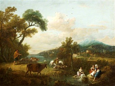 Francesco Zuccarelli (1702-1788) - A Pastoral Landscape - 732089 - National Trust