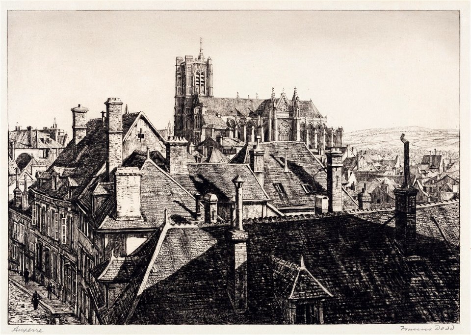 Francis Dodd - Auxerre - circa 1930 - Dodd-98377