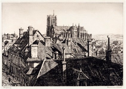 Francis Dodd - Auxerre - circa 1930 - Dodd-98377