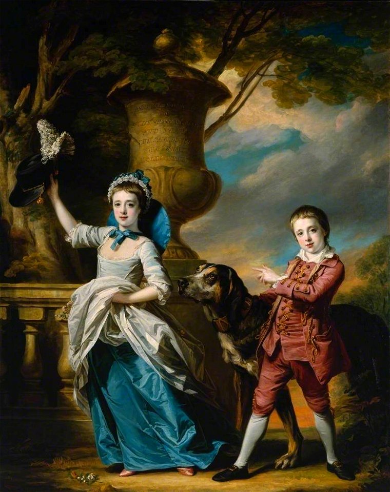 Francis Cotes (1726-1770) - Anna Maria Astley, Aged Seven, and her Brother Edward, Aged Five and a Half - T03251 - Tate