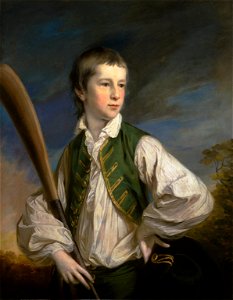 Francis Cotes - Charles Collyer as a Boy, with a Cricket Bat - Google Art Project. Free illustration for personal and commercial use.