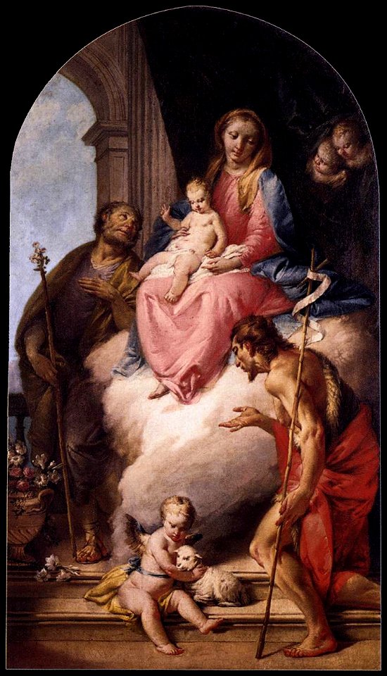 Francesco Zugno - Virgin and Child with Saints - WGA26044 | Creazilla