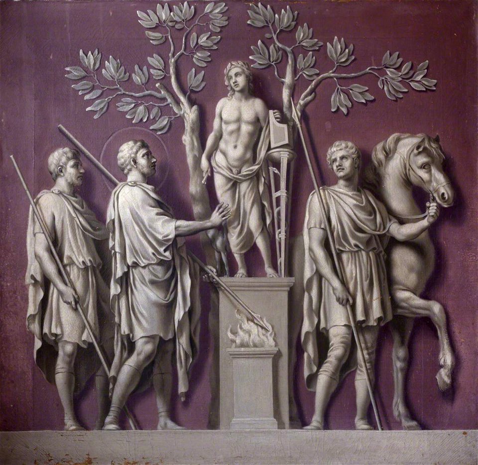 Francis Hayman (1708-1776) - Sacrifice to Apollo (from the Arch of Constantine) - 355561 - National Trust