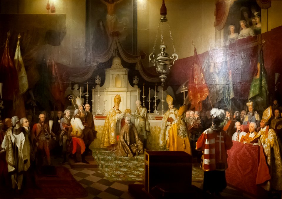 Francis I being crowned King of Hungary