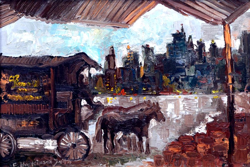 Francis Hopkinson Smith - New York Cityscape - 1985.179.1 - Reading Public Museum