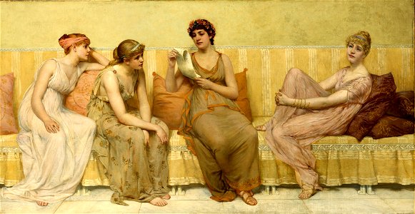 Francis Davis Millet - Reading the Story of Oenone - 83.1 - Detroit Institute of Arts