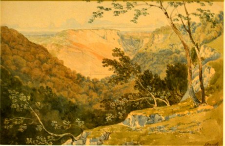 Francis Danby - St Vincent's Rock du haut de la Vallée de Nightingale (c 1819). Free illustration for personal and commercial use.