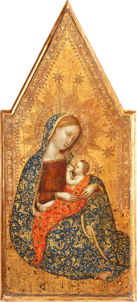 Francescussio Ghissi (active 1359-1395) - The Madonna of Humility (triptych, centre panel) - 1246459 - National Trust