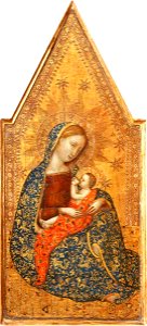 Francescussio Ghissi (active 1359-1395) - The Madonna of Humility (triptych, centre panel) - 1246459 - National Trust