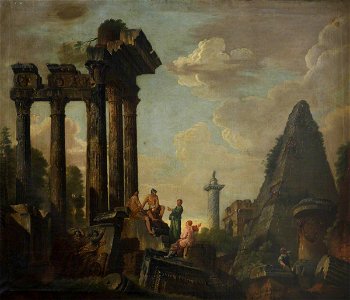 Francis Harding (active c.1730-c.1766) (attributed to) - Architectural Capriccio - 872272 - National Trust