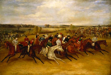 Francis Calcraft Turner (1795-1865) - The Start for the Derby - RCIN 406002 - Royal Collection