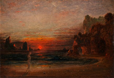 Francis Danby - Study for 'Calypso's Grotto' - Google Art Project