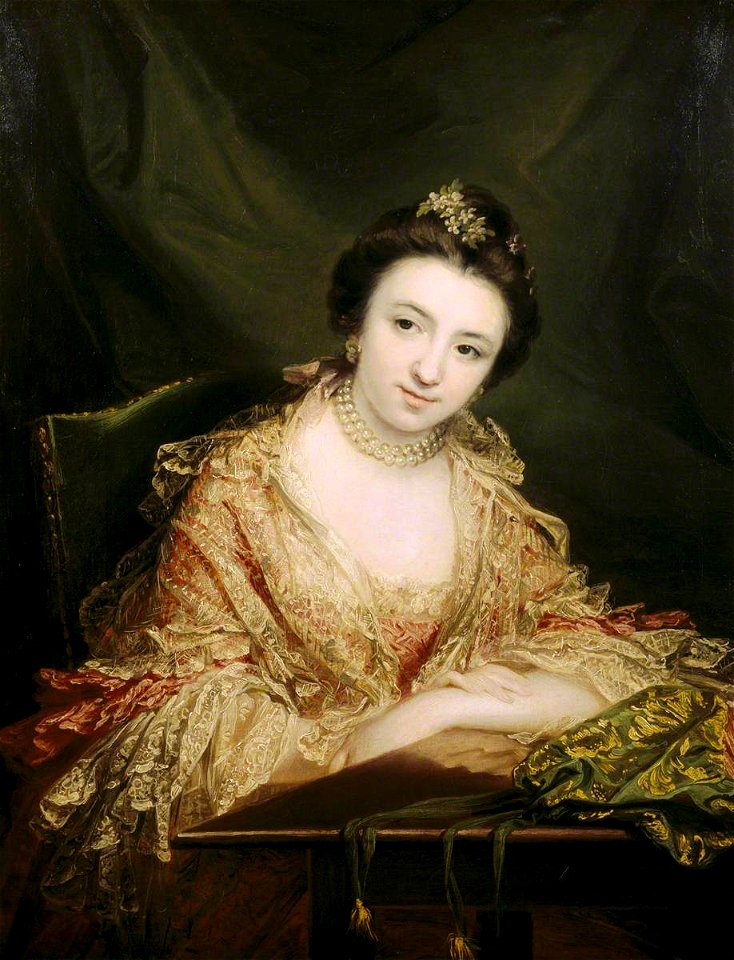 Francis Cotes (1726-1770) - Called 'The Honourable Harriet Molesworth (1745–1812), the Honourable Mrs John Staples' (probably Harriett Conolly, d.1771, Mrs John Staples) - 216380 - National Trust