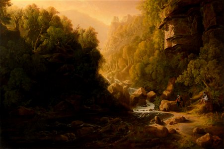Francis Danby - The Mountain Torrent - Google Art Project. Free illustration for personal and commercial use.