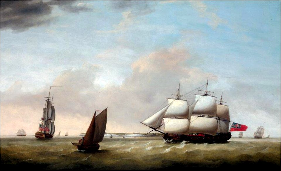 Francis Holman - 'Revenge' on the open sea off the coast of Dover