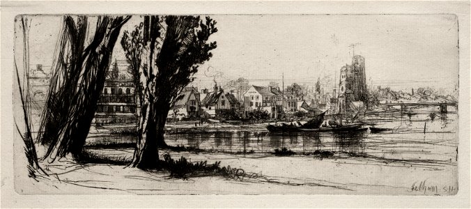 Francis Seymour Haden (British, 1818-1910) - Fulham - 1947.396 - Cleveland Museum of Art