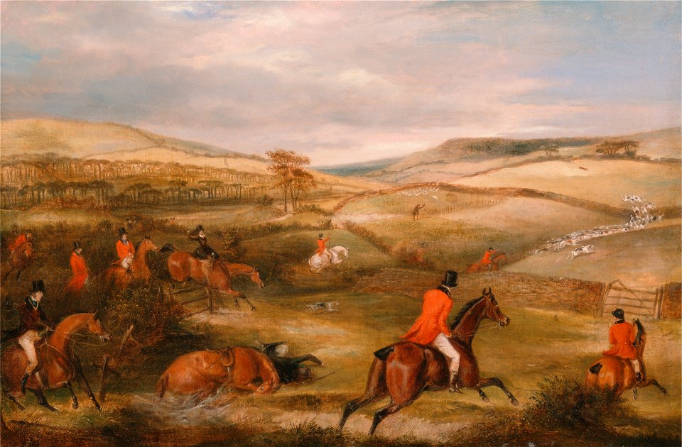 Francis Calcraft Turner - The Berkeley Hunt, 1842- The Chase - Google Art Project