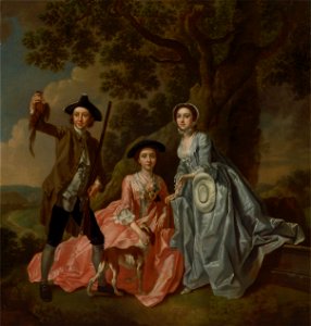 Francis Hayman - George Rogers and His Wife, Margaret, and His Sister, Margaret Rogers - Google Art Project