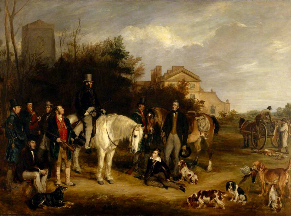 Francis Grant (1803-1878) - A Shooting Party at Ranton Abbey, Staffordshire - 1271073 - National Trust