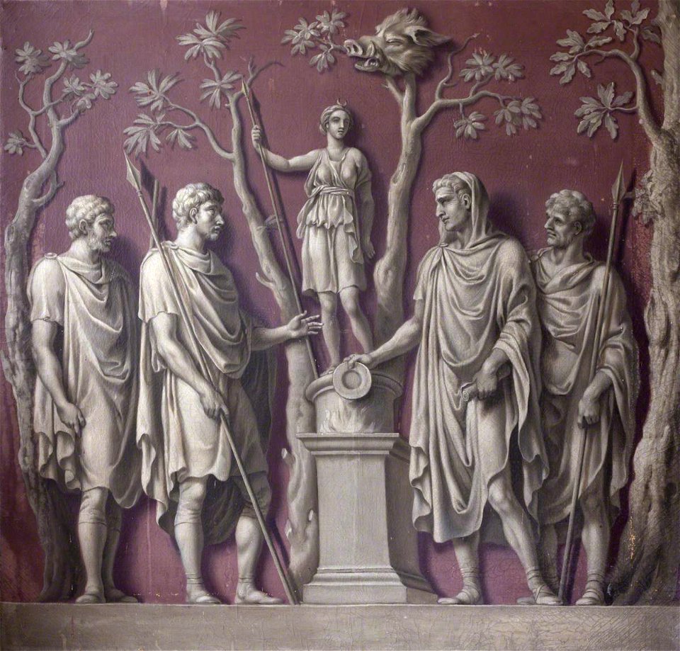 Francis Hayman (1708-1776) - The Emperor Constantine Sacrificing to Diana (from the Arch of Constantine) - 355563 - National Trust