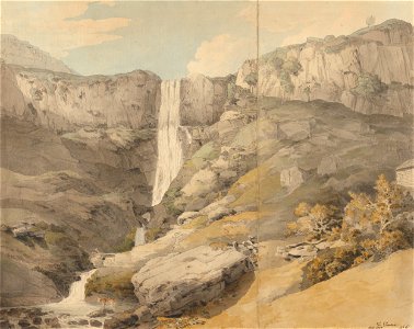Francis Towne - View of the Rhydaer - Google Art Project
