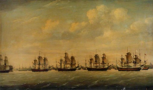 Francis Holman (1729-1784) - Barrington's Action at St Lucia, 15 December 1778 - BHC0423 - Royal Museums Greenwich