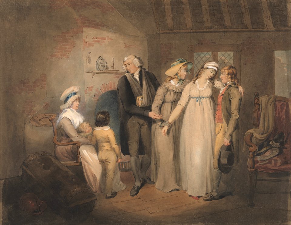 Francis Wheatley - Olivia Returns to Her Family - Google Art Project
