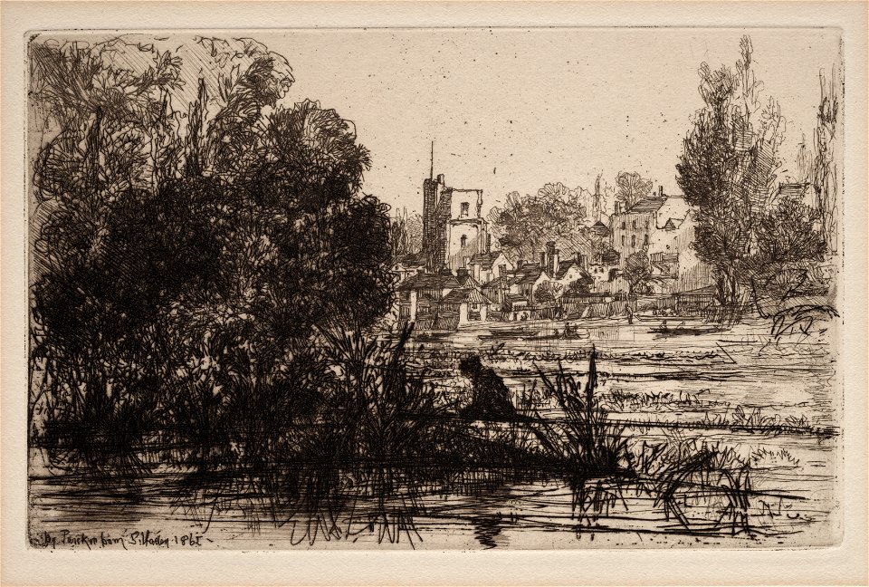 Francis Seymour Haden (British, 1818-1910) - Twickenham Church - 1942.104 - Cleveland Museum of Art