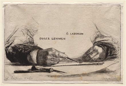 Francis Seymour Haden (British, 1818-1910) - Hands Etching - 1946.329 - Cleveland Museum of Art