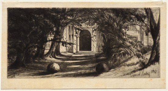 Francis Seymour Haden (British, 1818-1910) - Mytton Hall - 1921.170 - Cleveland Museum of Art
