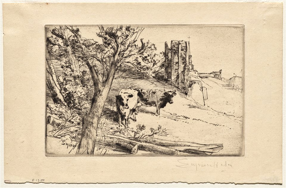 Francis Seymour Haden (British, 1818-1910) - The Keep - 1946.336 - Cleveland Museum of Art