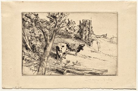 Francis Seymour Haden (British, 1818-1910) - The Keep - 1946.336 - Cleveland Museum of Art
