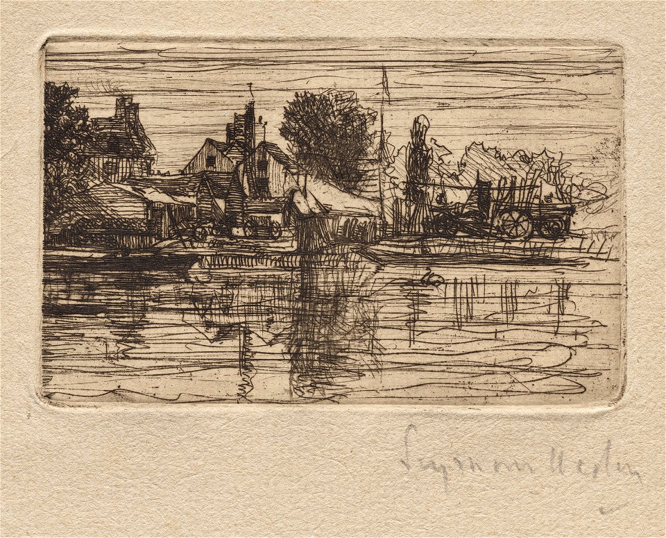 Francis Seymour Haden (British, 1818-1910) - Thames Side - 1946.332 - Cleveland Museum of Art