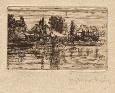 Francis Seymour Haden (British, 1818-1910) - Thames Side - 1946.332 - Cleveland Museum of Art
