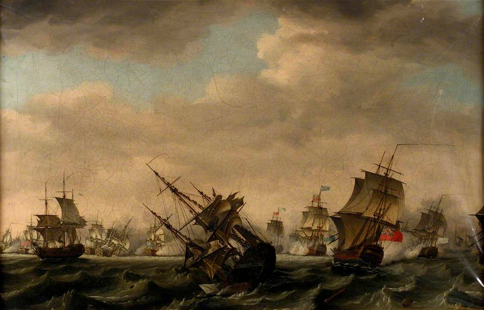 Francis Swaine (1730-1782) - The Battle of Quiberon Bay, 20 November 1759 - BHC0401 - Royal Museums Greenwich