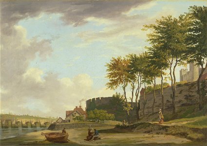 Francis Wheatley - The Medway at Rochester - Google Art Project