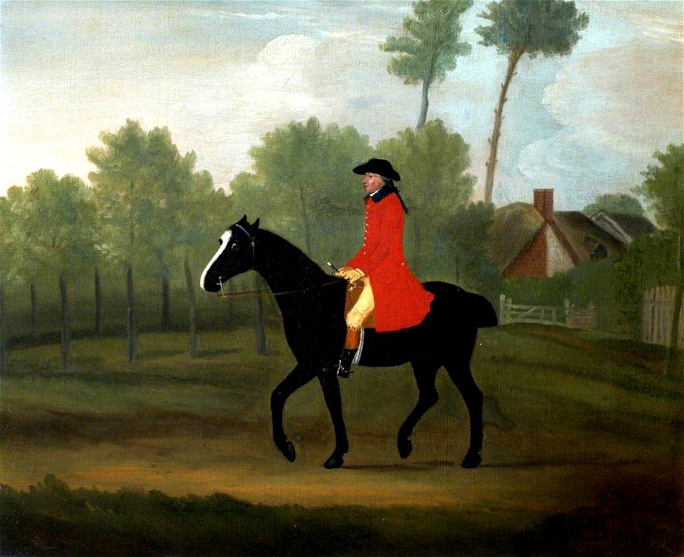 Francis Sartorius I (1734-1804) - A Huntsman on a Black Horse near a Cottage - 353123 - National Trust