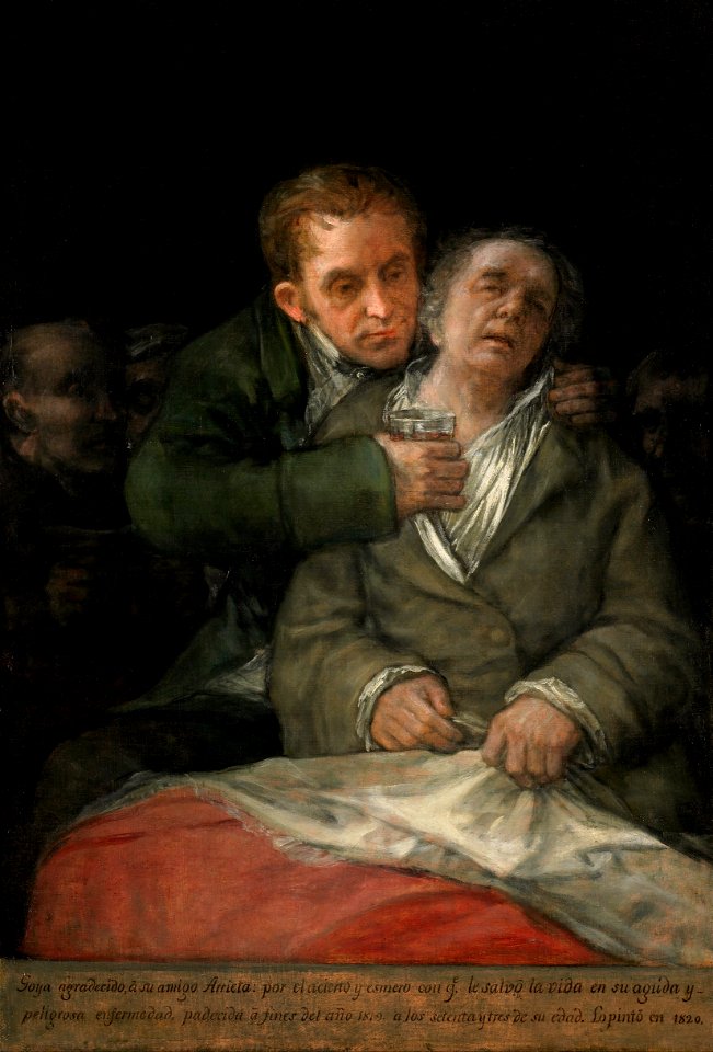 Francisco de Goya - Self-Portrait with Dr. Arrieta - Google Art Project