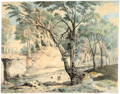 Francis towne a view in werrington park cornwall105954)
