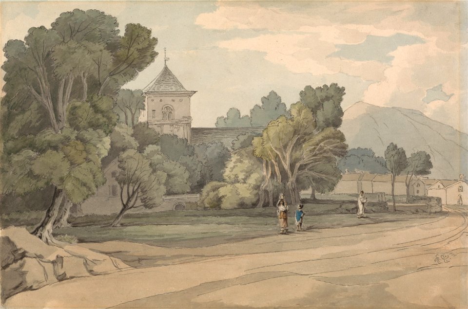 Francis Towne - New Radnor - Google Art Project