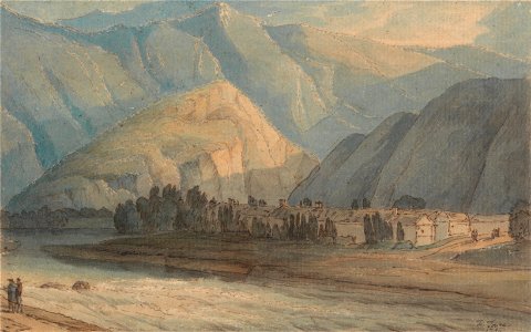 Francis Towne - The Grange at the Head of Keswick Lake - Google Art Project