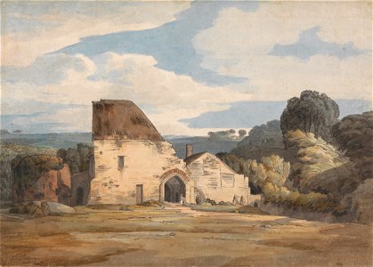 Francis Towne - Dunkerswell Abbey, August 20, 1783 - Google Art Project