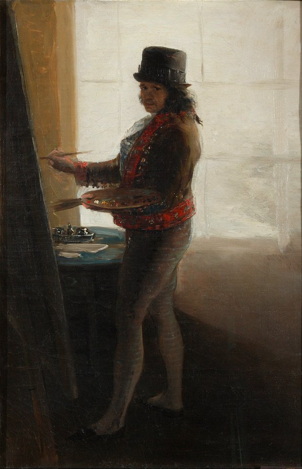 Francisco de Goya - Autorretrato ante el caballete - Google Art Project