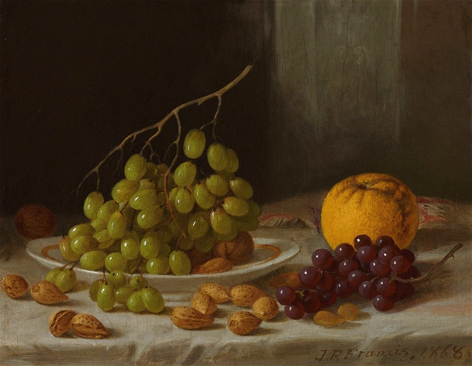 John F. Francis - Still Life with Fruit and Nuts
