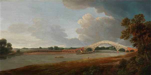 Francis Towne - Old Walton Bridge - Google Art Project