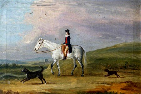 Francis Sartorius I (1734-1804) - A Young Rider on a Grey Horse and Two Dogs - 353126 - National Trust